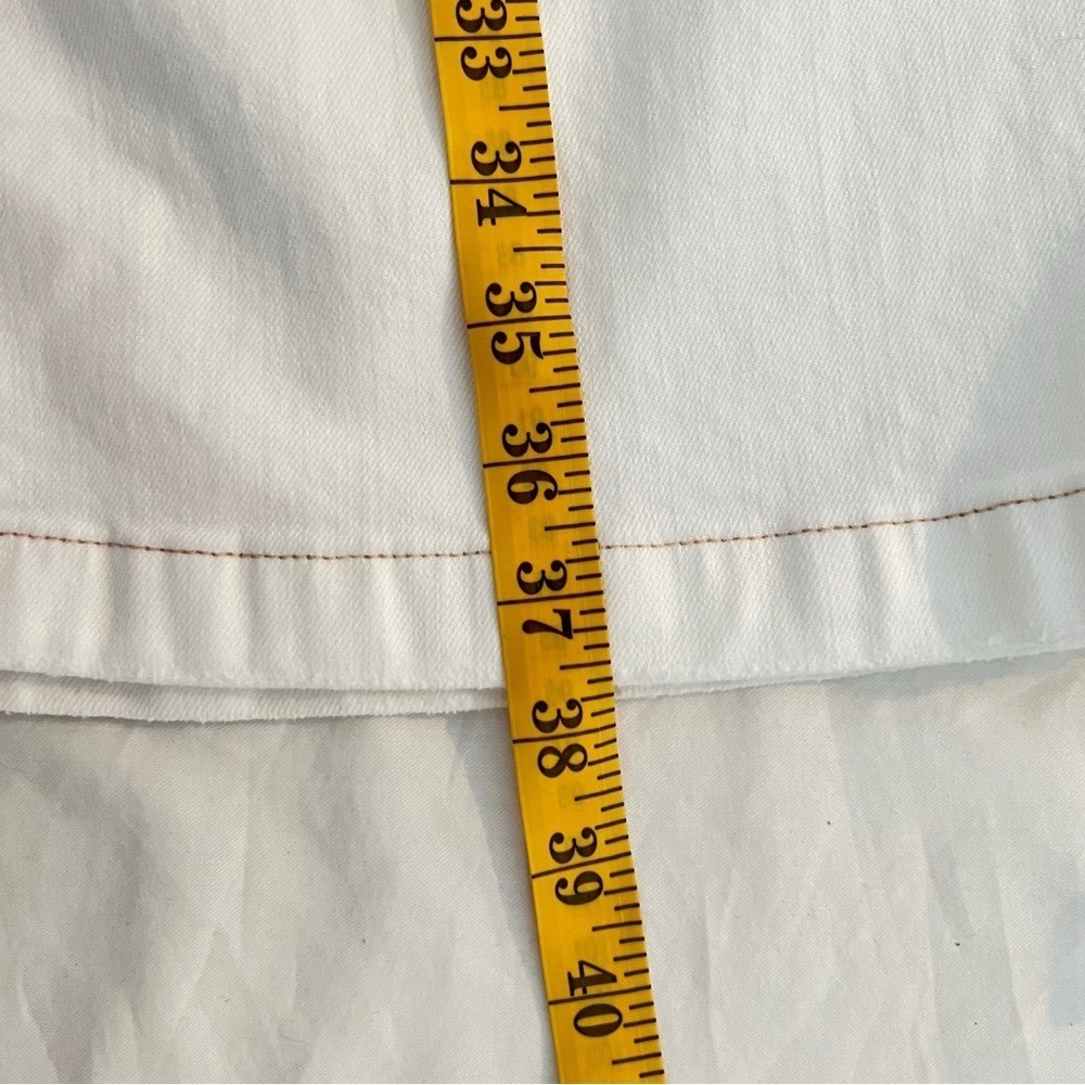 Hudson Jodie Wide Leg White Crop Jeans Jean Denim 30 - Picture 8 of 10